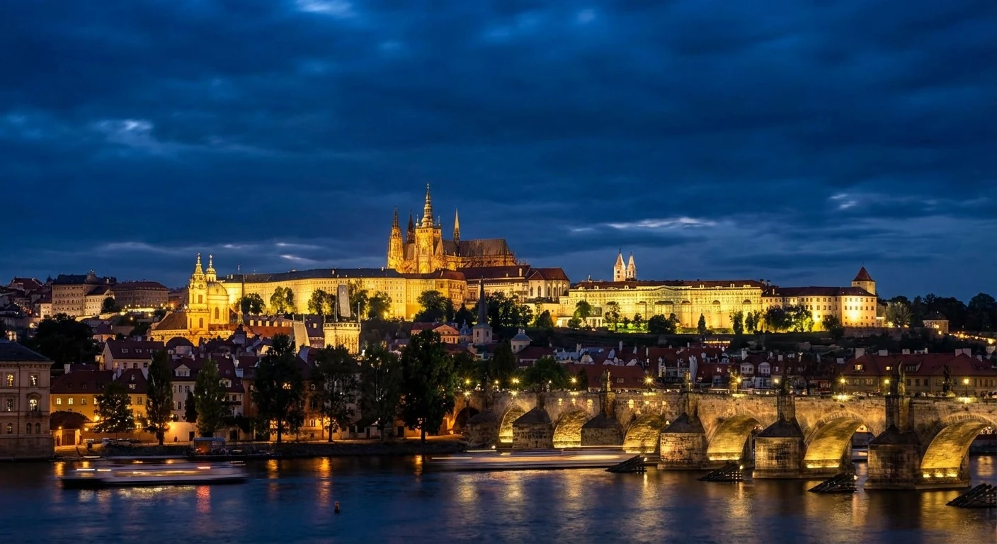 Château de Prague la Nuit